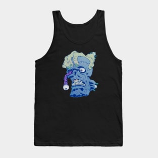 Blue Skull Tank Top